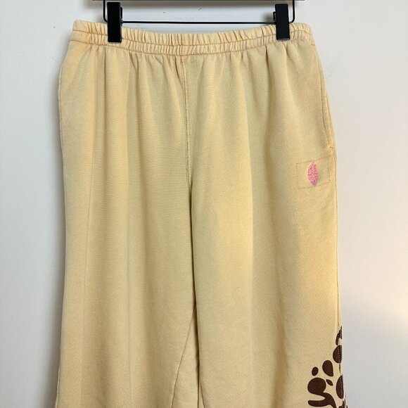 FREE PEOPLE Movement All Star Logo Pants in Pink Sand Size Medium - Picture 4 of 12